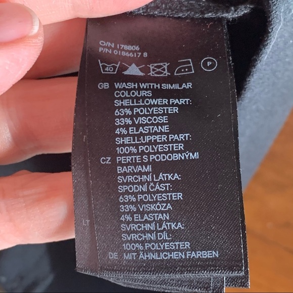 NWT H&M Sheer Sweetheart Neckline Little Black Dress Cocktail Party LBD Size 8 - Picture 15 of 16